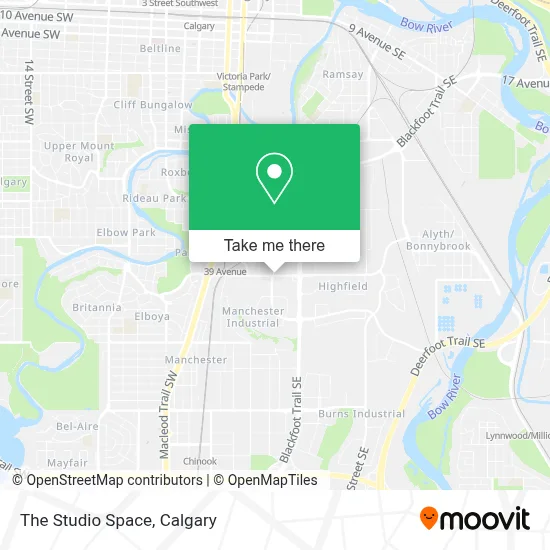 The Studio Space map