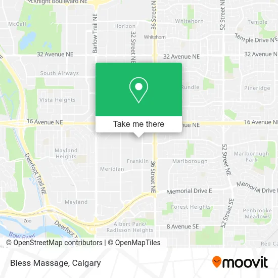 Bless Massage map