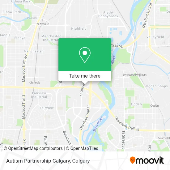 Autism Partnership Calgary map