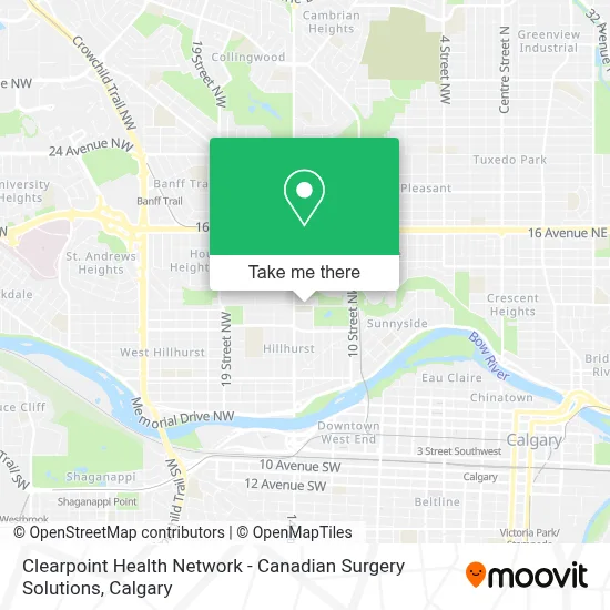 Clearpoint Health Network - Canadian Surgery Solutions map