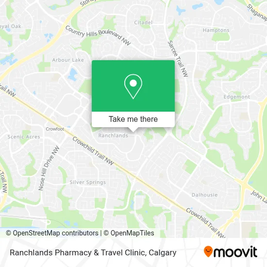 Ranchlands Pharmacy & Travel Clinic map