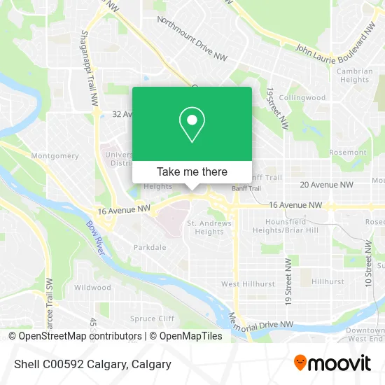 Shell C00592 Calgary map