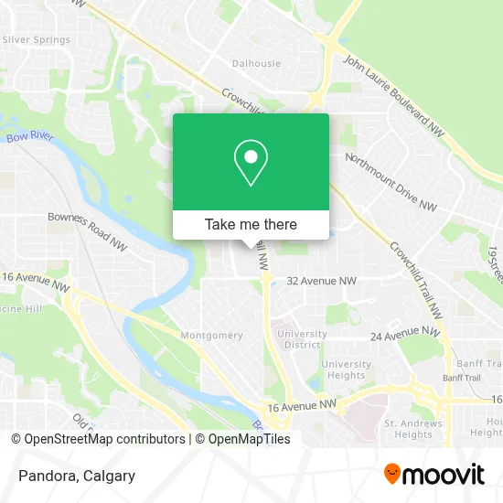 Pandora map