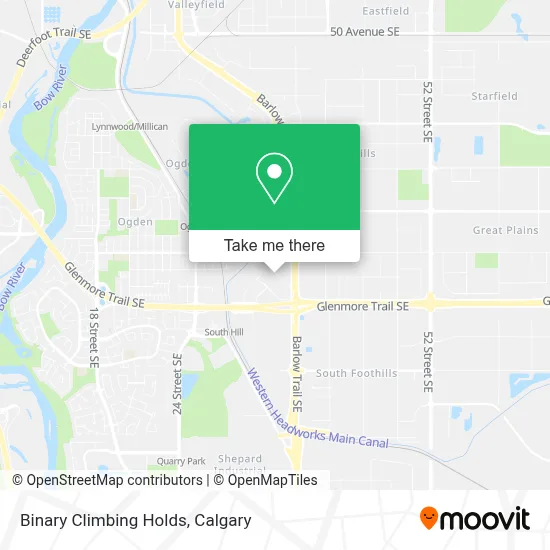 Binary Climbing Holds map