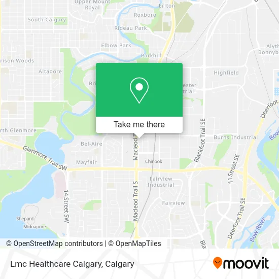 Lmc Healthcare Calgary map