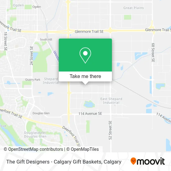 The Gift Designers - Calgary Gift Baskets map
