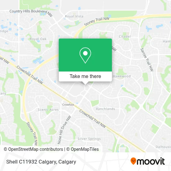 Shell C11932 Calgary map