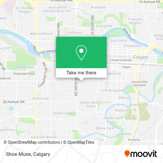 Shoe Muse map