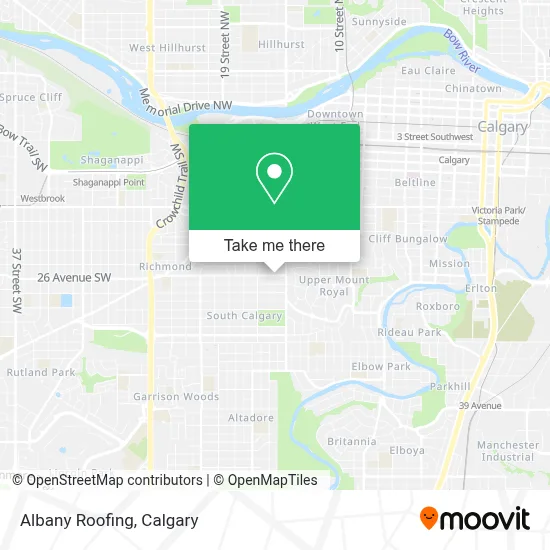 Albany Roofing map