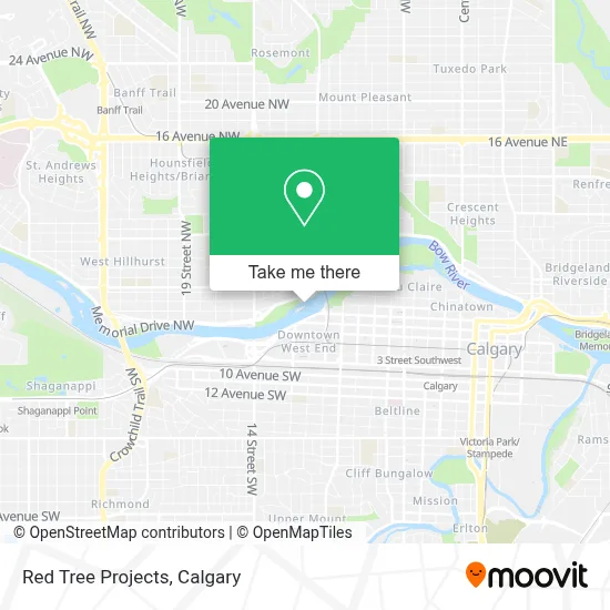 Red Tree Projects map