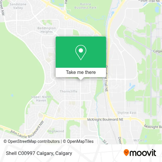 Shell C00997 Calgary map