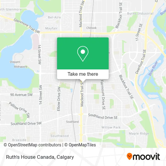 Ruth's House Canada map