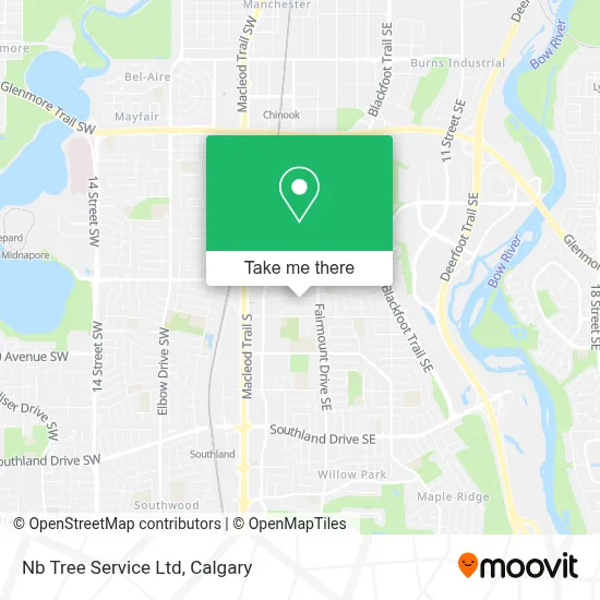 Nb Tree Service Ltd map