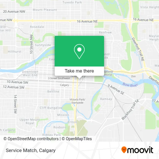 Service Match map