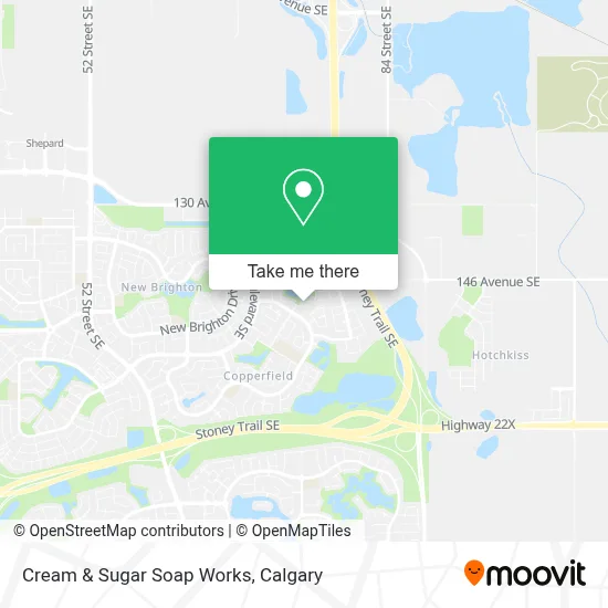 Cream & Sugar Soap Works map