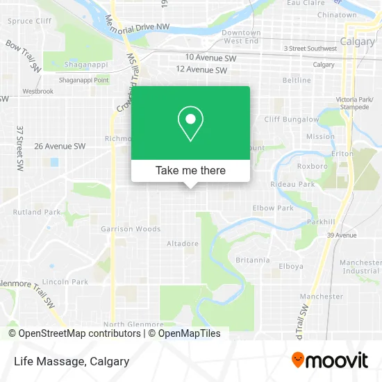 Life Massage map