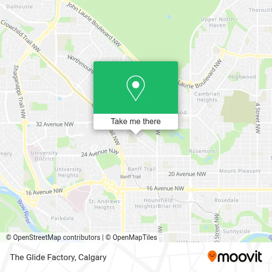 The Glide Factory map