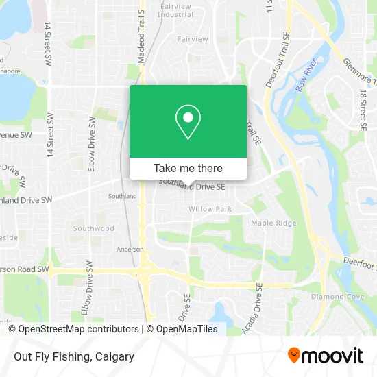 Out Fly Fishing map