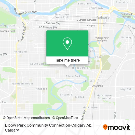 Elbow Park Community Connection-Calgary Ab map