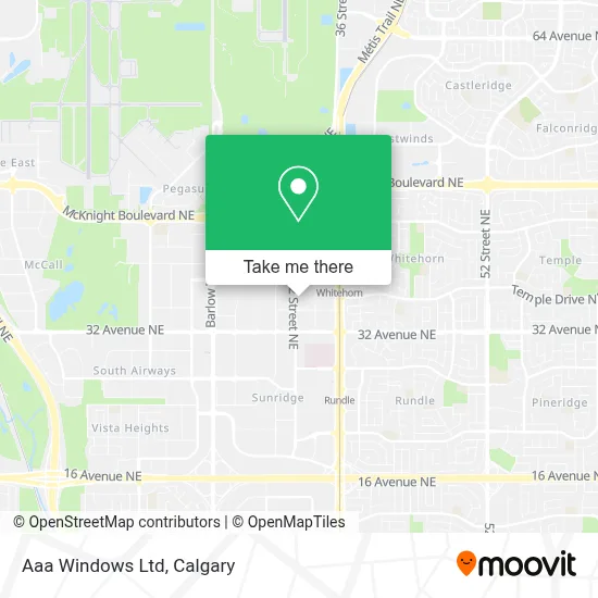 Aaa Windows Ltd map