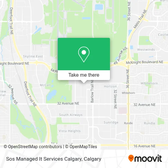 Sos Managed It Services Calgary map