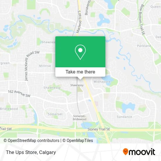 The Ups Store map