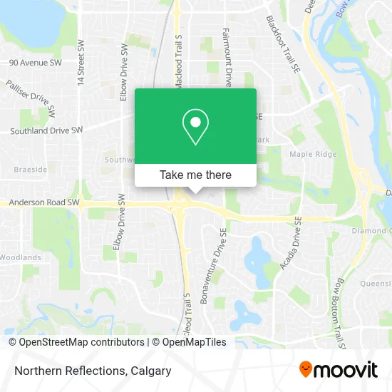 Northern Reflections map
