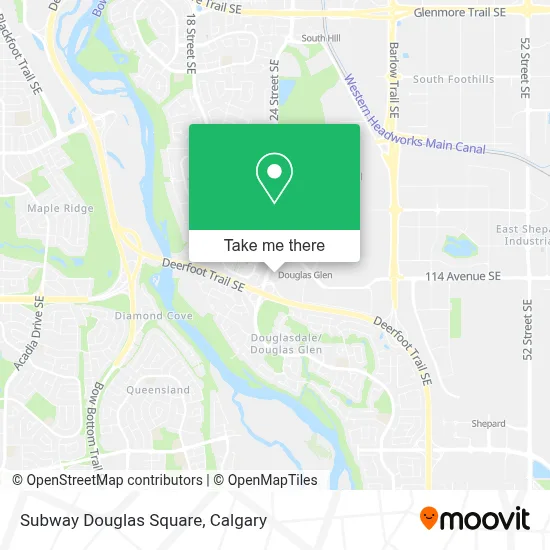 Subway Douglas Square map