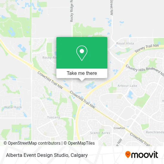 Alberta Event Design Studio map