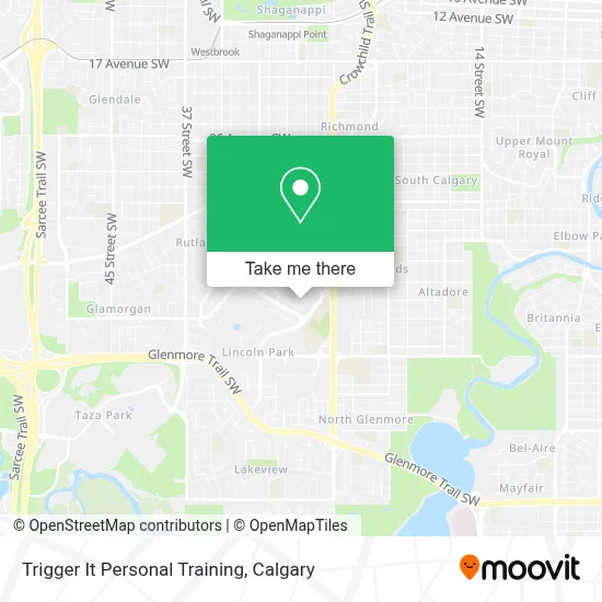 Trigger It Personal Training map