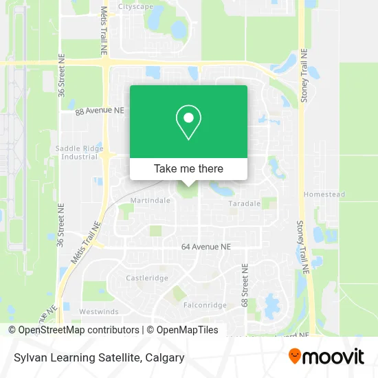 Sylvan Learning Satellite map