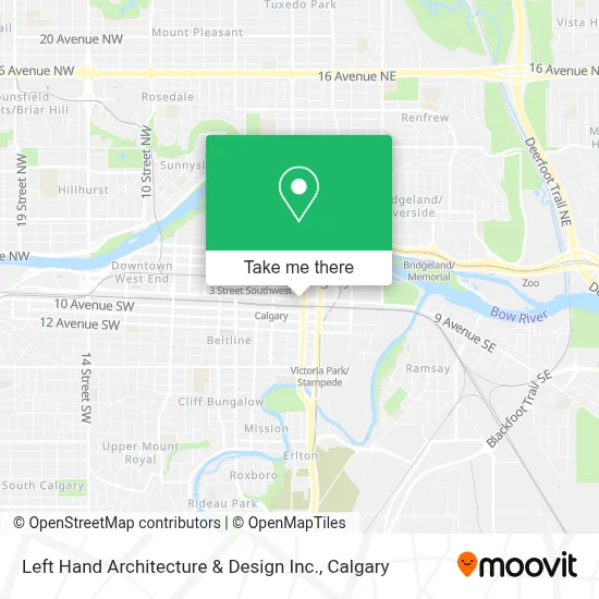 Left Hand Architecture & Design Inc. map