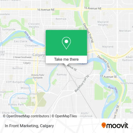 In Front Marketing map