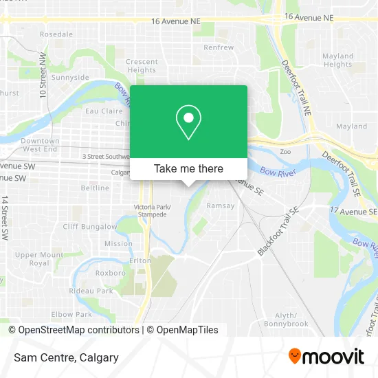 Sam Centre map