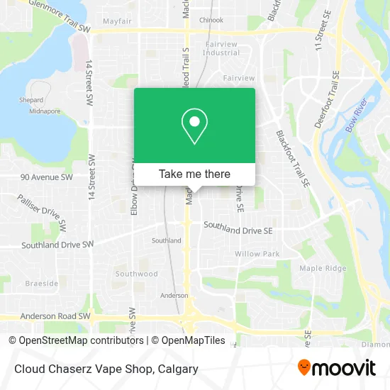 Cloud Chaserz Vape Shop map
