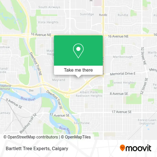 Bartlett Tree Experts map