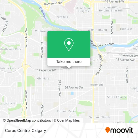 Corus Centre map