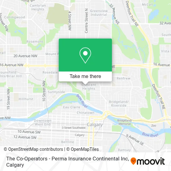 The Co-Operators - Perma Insurance Continental Inc map