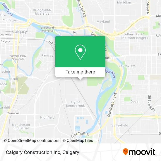 Calgary Construction Inc map