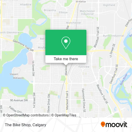 The Bike Shop map