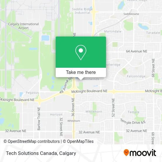 Tech Solutions Canada map