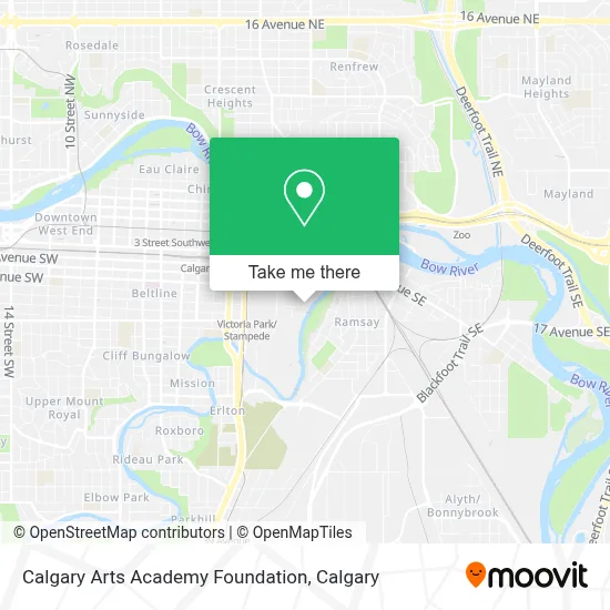 Calgary Arts Academy Foundation map