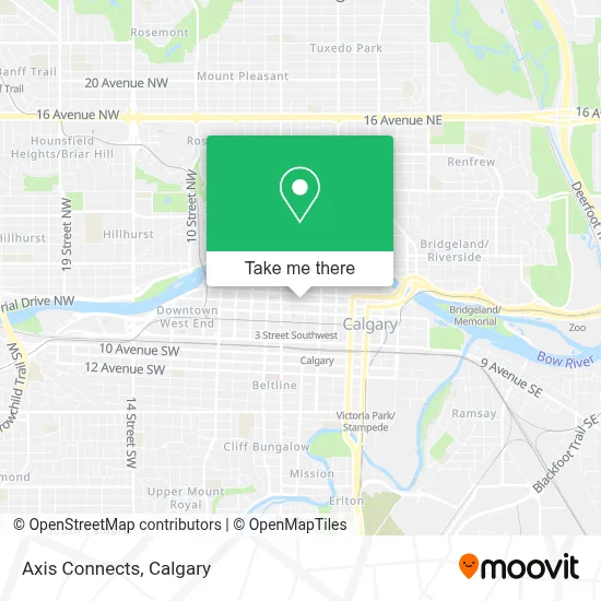 Axis Connects map