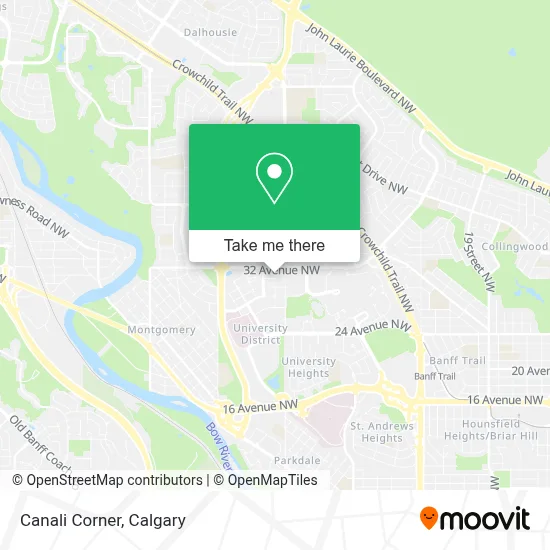Canali Corner map