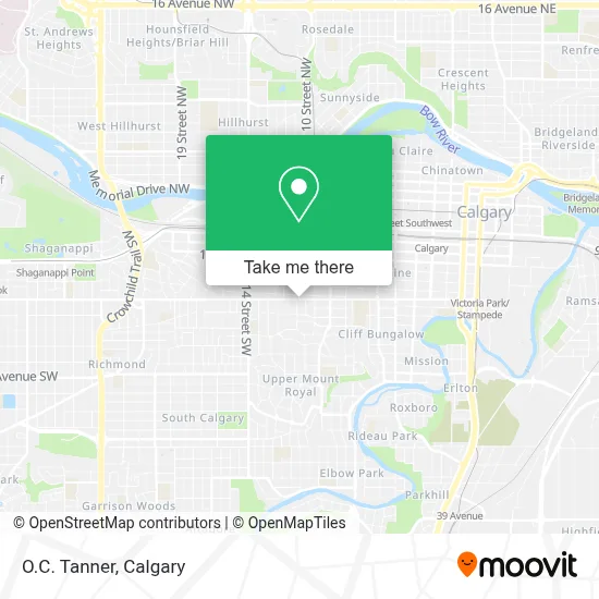 O.C. Tanner map