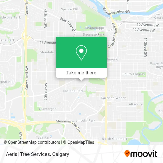 Aerial Tree Services map