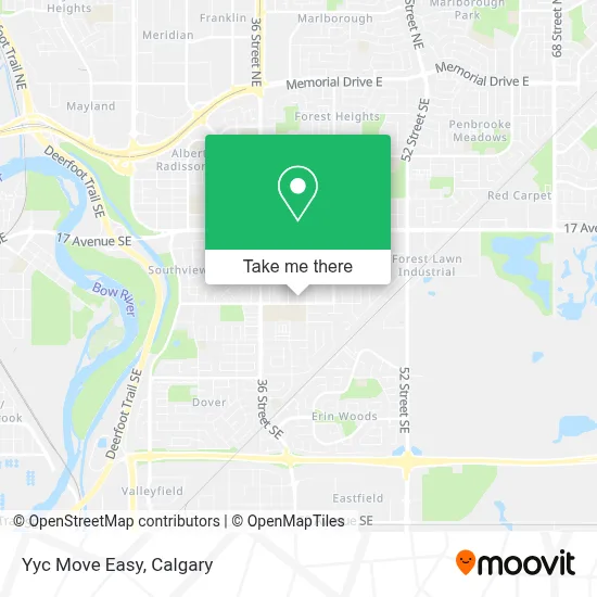 Yyc Move Easy map