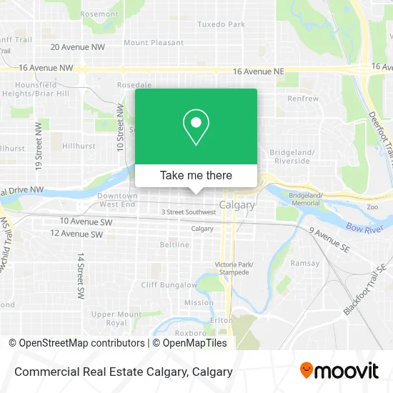 Commercial Real Estate Calgary map
