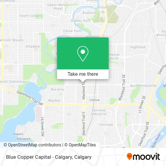 Blue Copper Capital - Calgary map