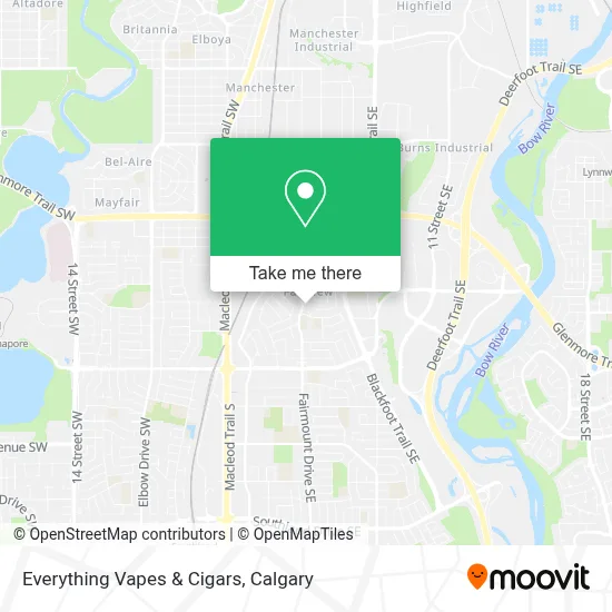 Everything Vapes & Cigars map
